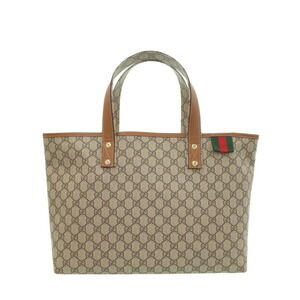 Gucci handbag beige brown GG canvas tote bag